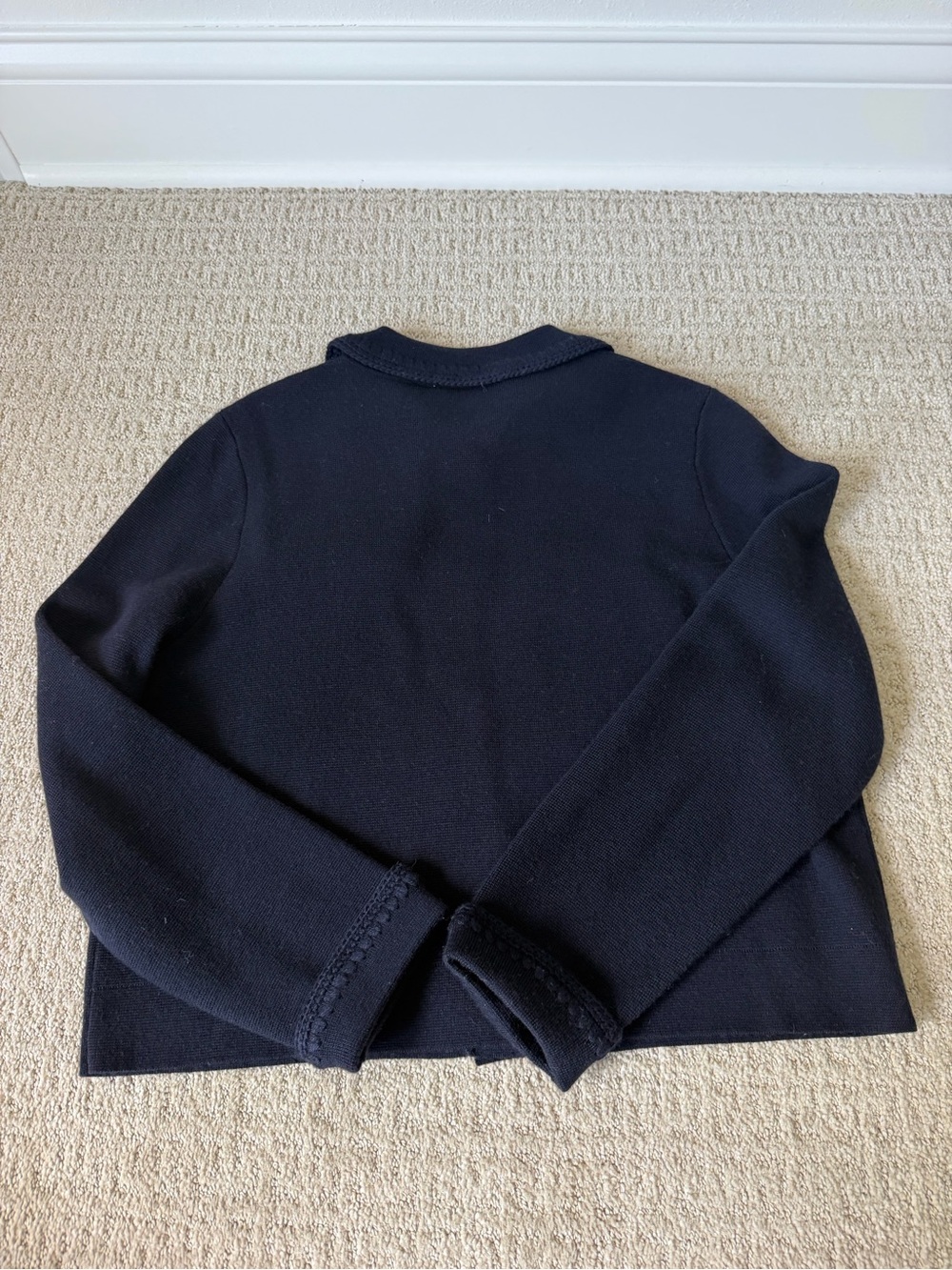 Sezane Navy Betty Cardigan - Picture 5 of 7